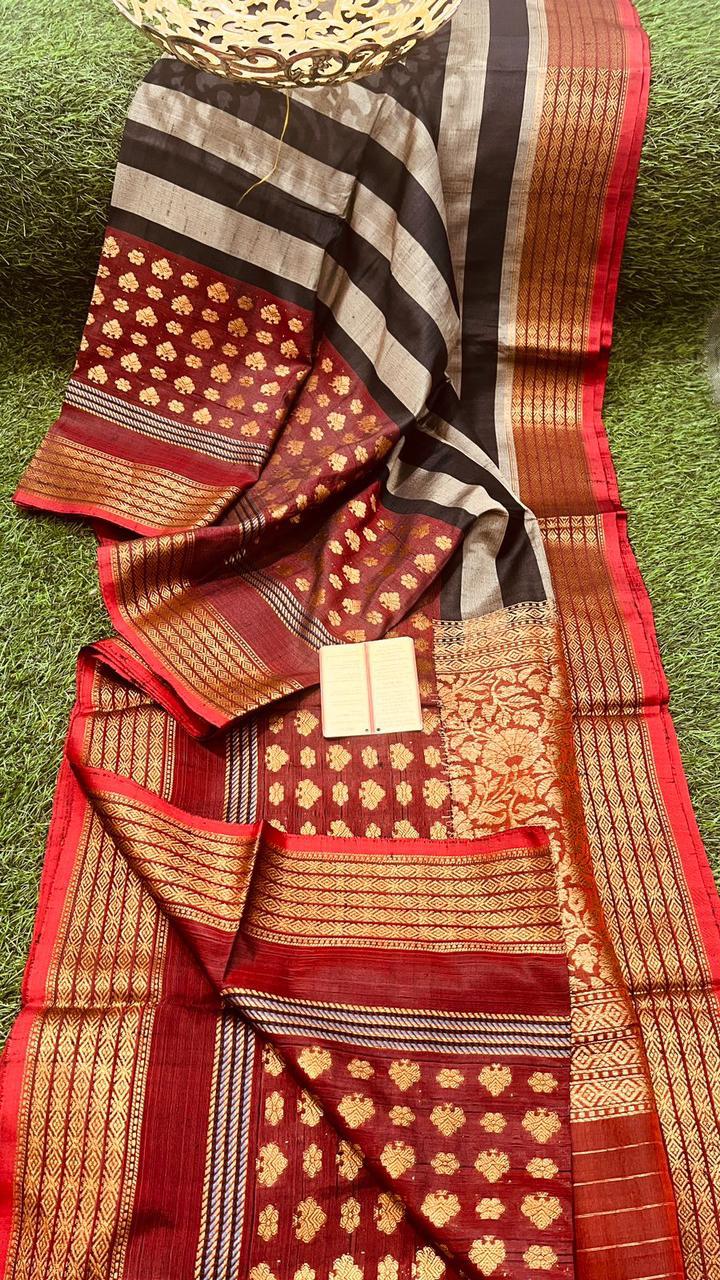 Gopika-tussar-banarasee | Tussar silk Banarasee sarees