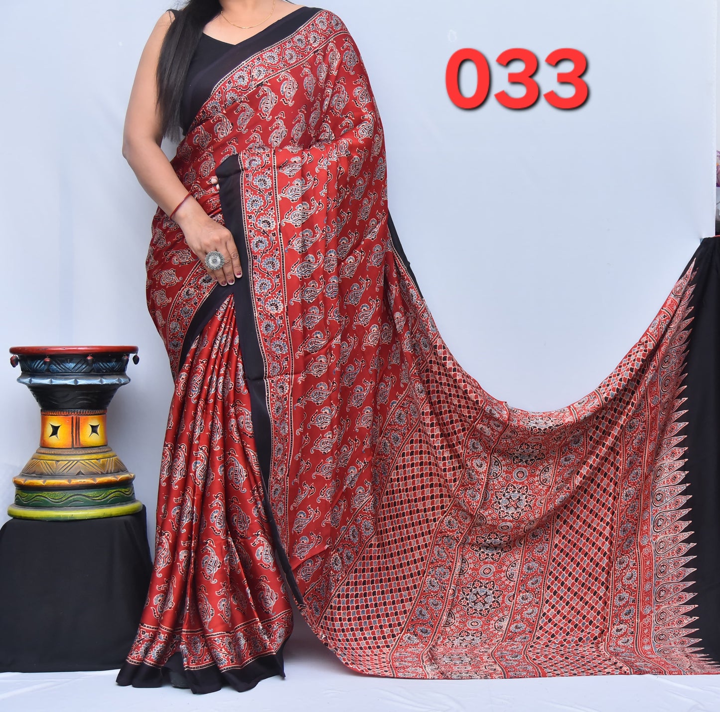 Anupriya | Ajrakh Prints on modal Silk