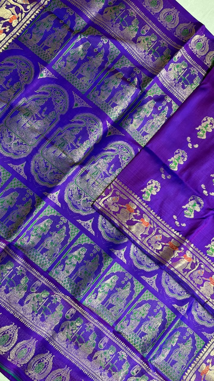 Swarnachari saree.
Material silk with bp.
With silkmark.