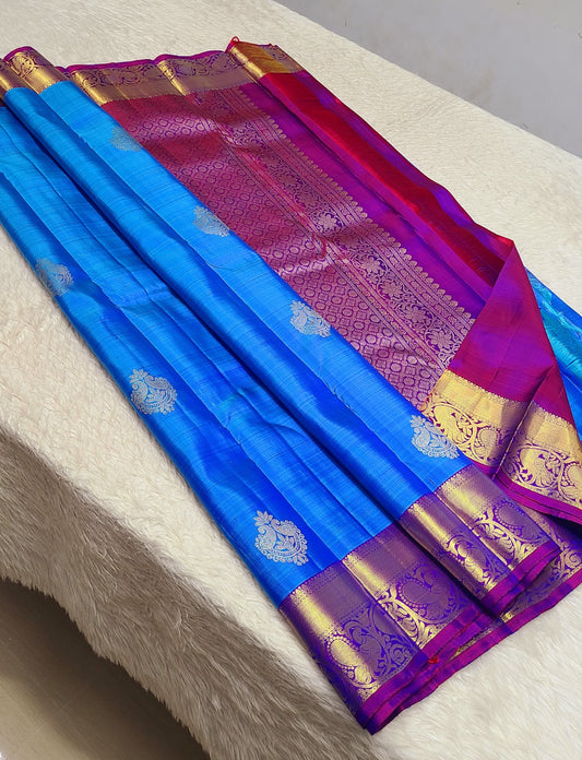 Aashnaini | 1G Zari Pure silk kanchipuram saree