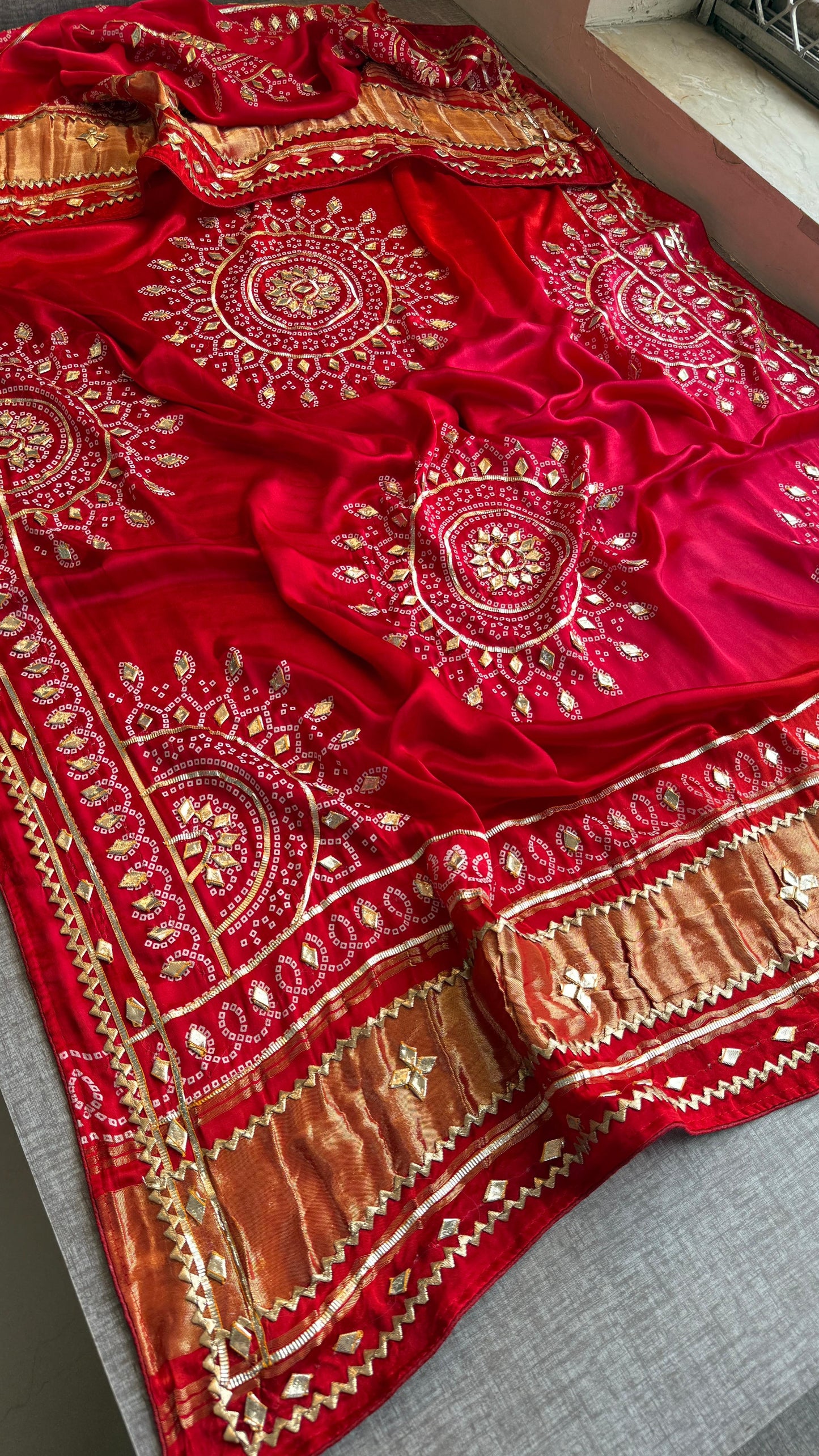 Aaranjali | Gota Patti on Gajji Silk
