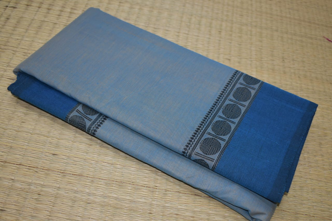 Chettinadu Cotton Saree in Blue