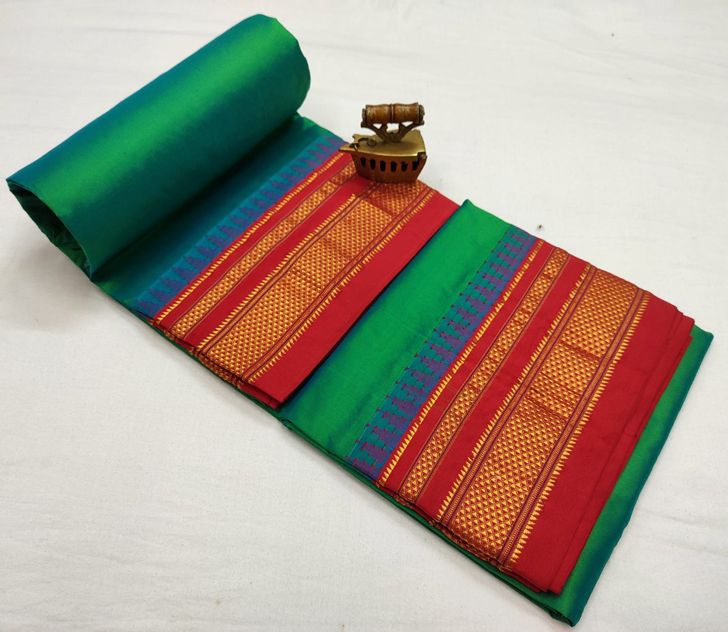 Elina-ilkal-pure-silk-saree | Plain Ilkal Pure Silk Saree