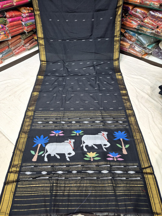 Avani | Cotton Handloom Paithani Saree