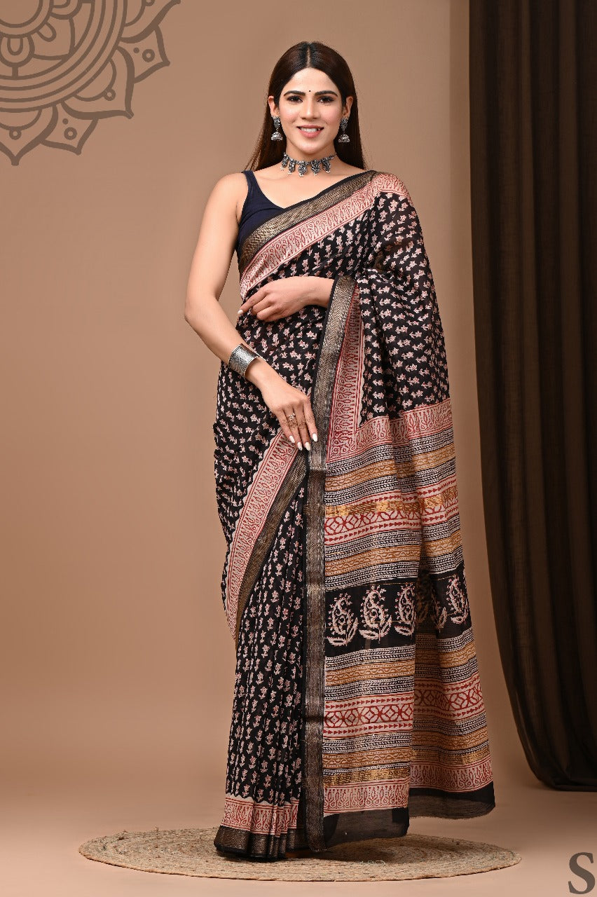 Manyata | Block prints on cotton silk