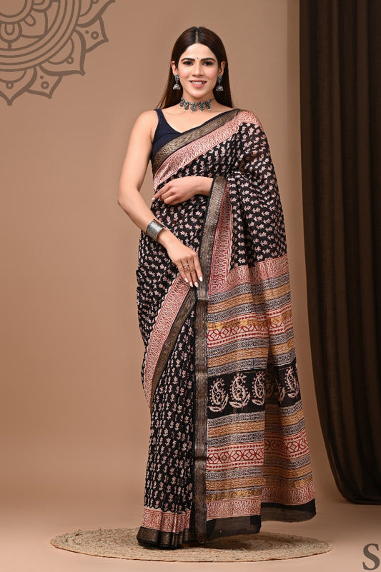 Manyata | Block prints on cotton silk