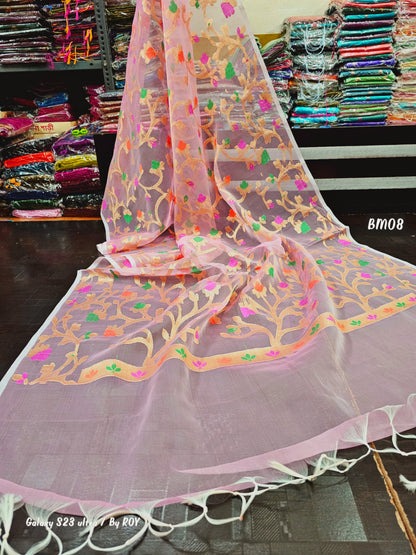 Yova-muslin-jamdani | Muslin jamdani sarees