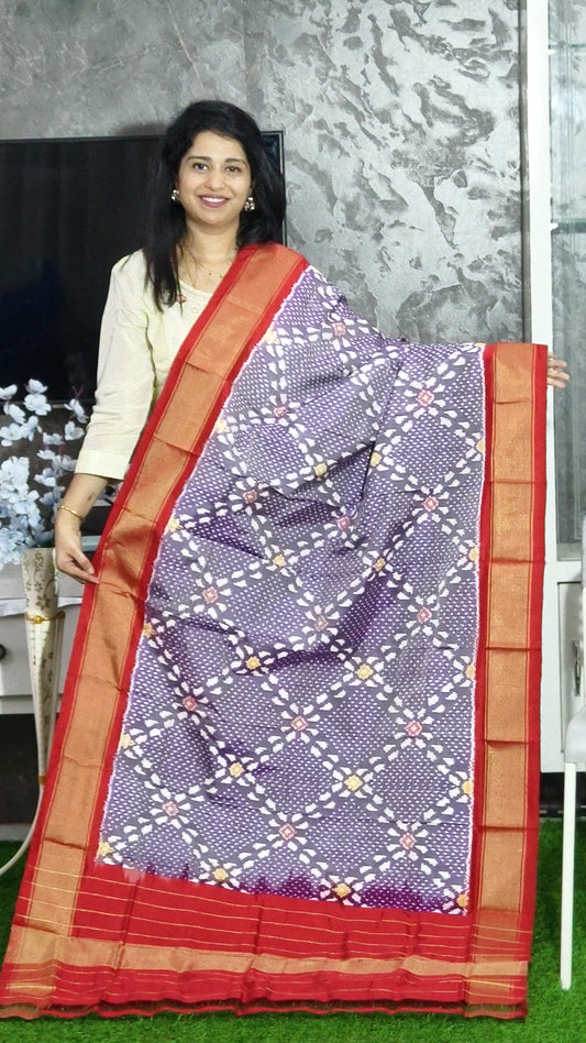 Indu | Ikat pure silk dupatta