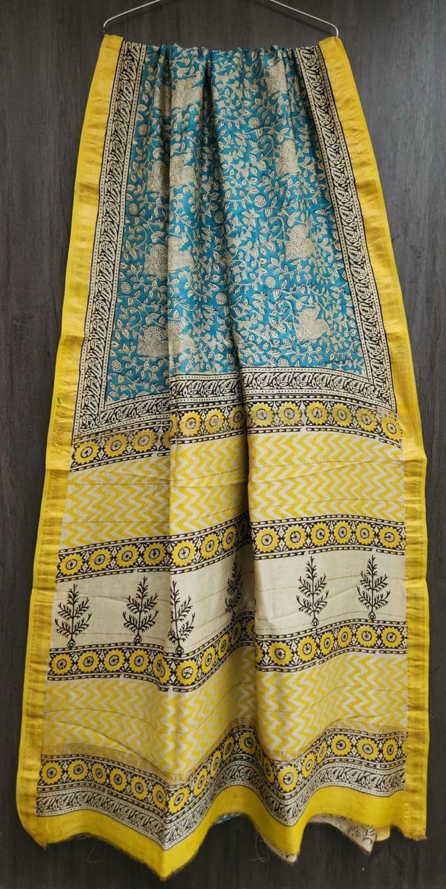 Benisha | Block printed with Maheshwari border
