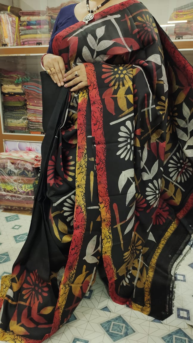 Adimukhi | Murshidabad Silk Batik Sarees