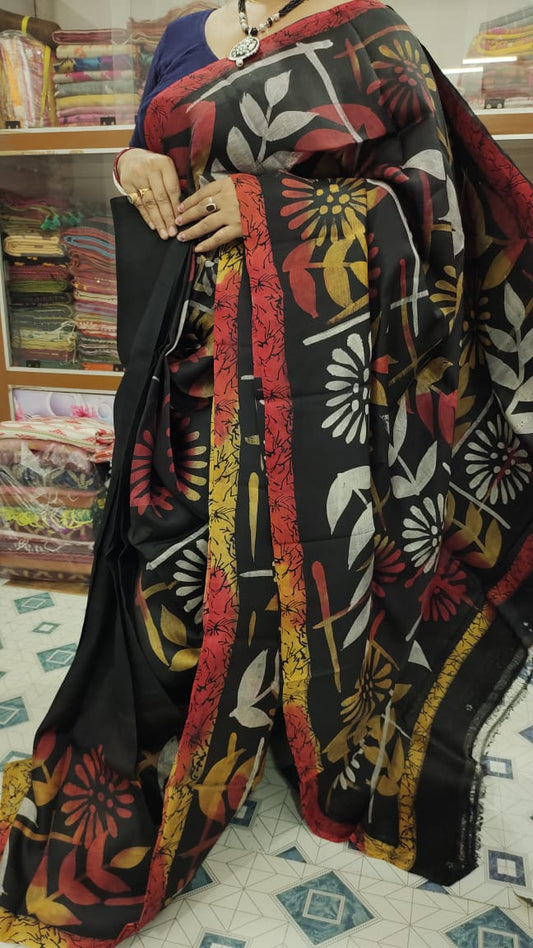 Adimukhi | Murshidabad Silk Batik Sarees
