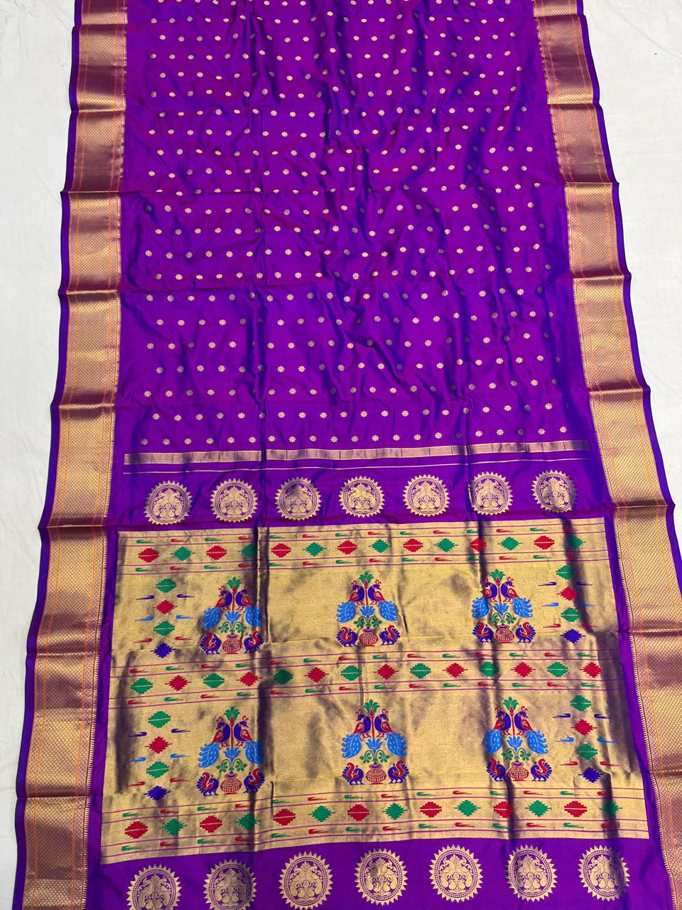 Cuvira | Kalanjali Pure Silk Paithani Saree