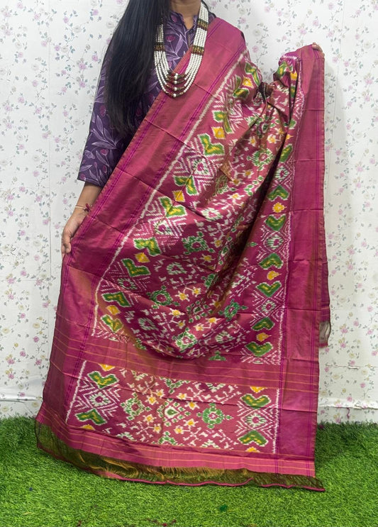 *IKKAT SILK DUPPATA*
*Length: 2.5 meters*
*Height: 36 inches*