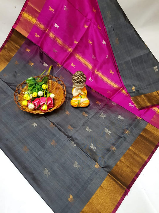 Ulrikana | Uppada-Pattu-Nakshatra butti-Saree