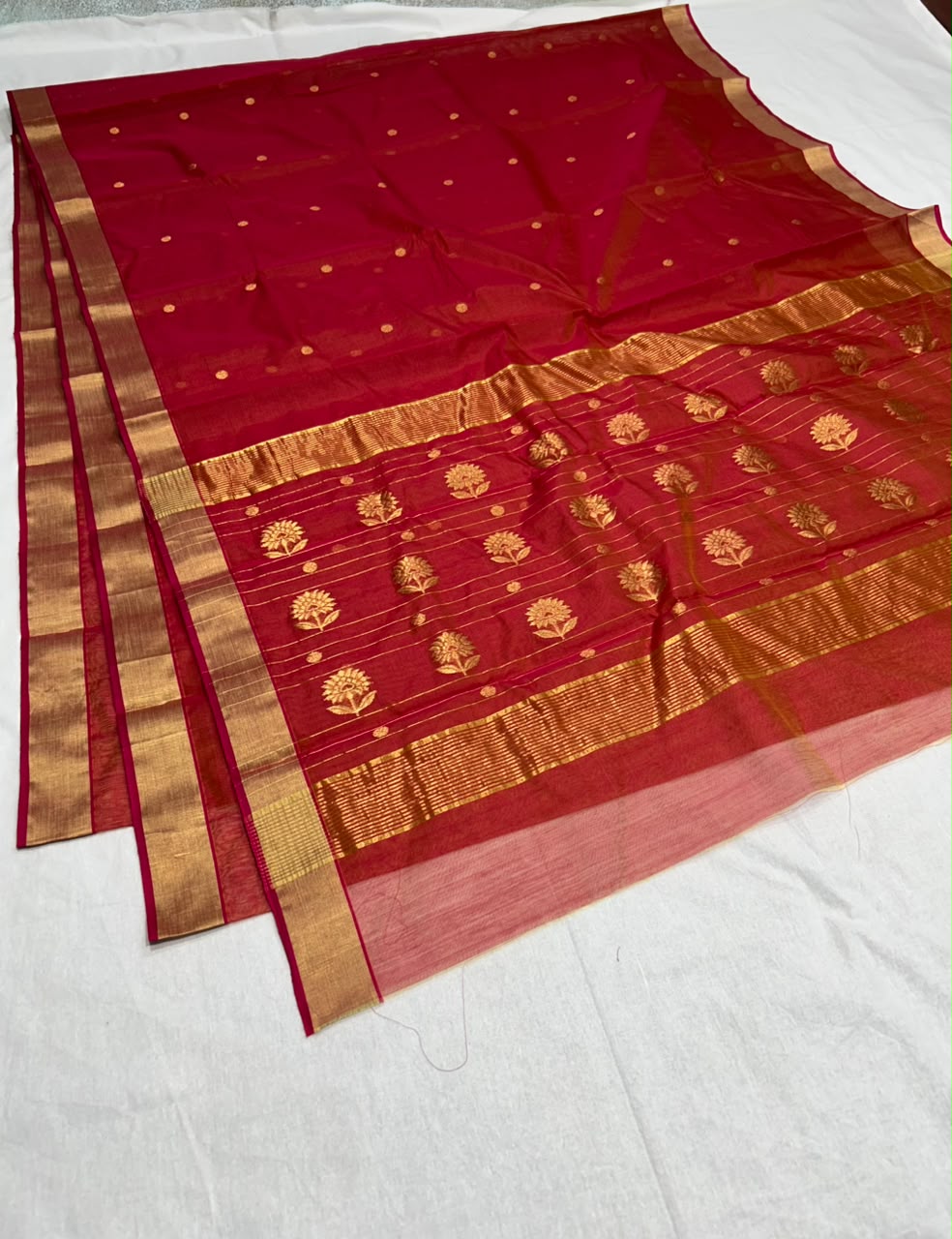 Chanderi cotton silk 