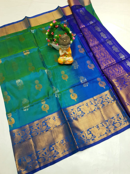 🌹uppada pattu🌹
💐🌹 Kanchi border Kalanjali buta sarees 
 🌹Good quality 💐👌👌👌
 Fabric: uppada pattu/pattu 💐💐