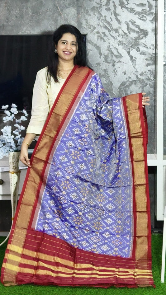 Inaya | Ikat pure silk dupatta