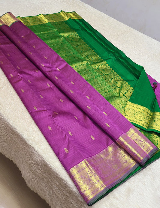 Aarohiya | 1G Zari Pure silk kanchipuram saree
