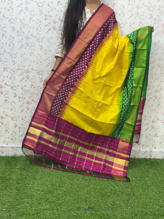 Iyo | Ikat Pure Silk Dupatta