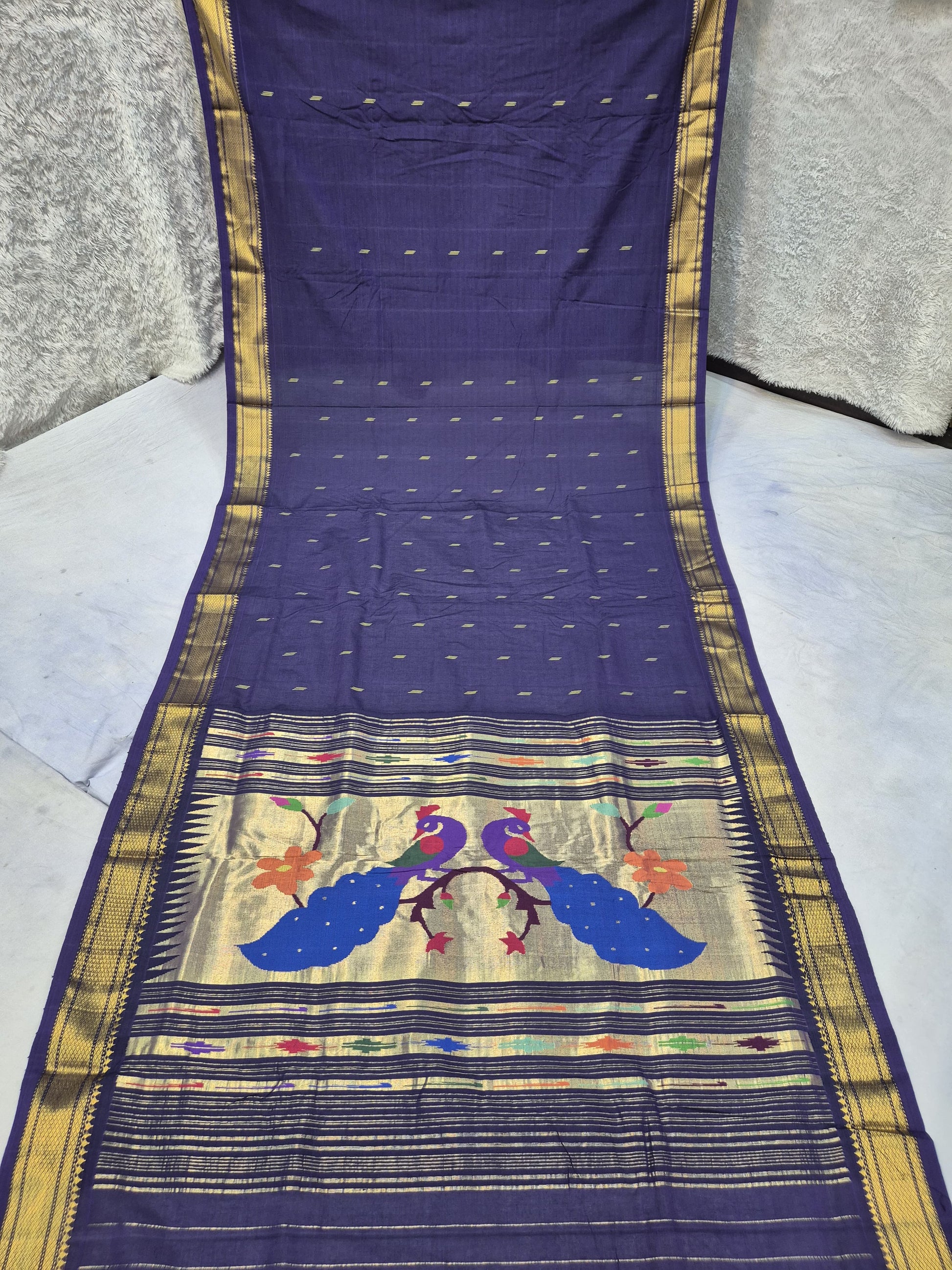 Pure Cotton handwoven paithani saree