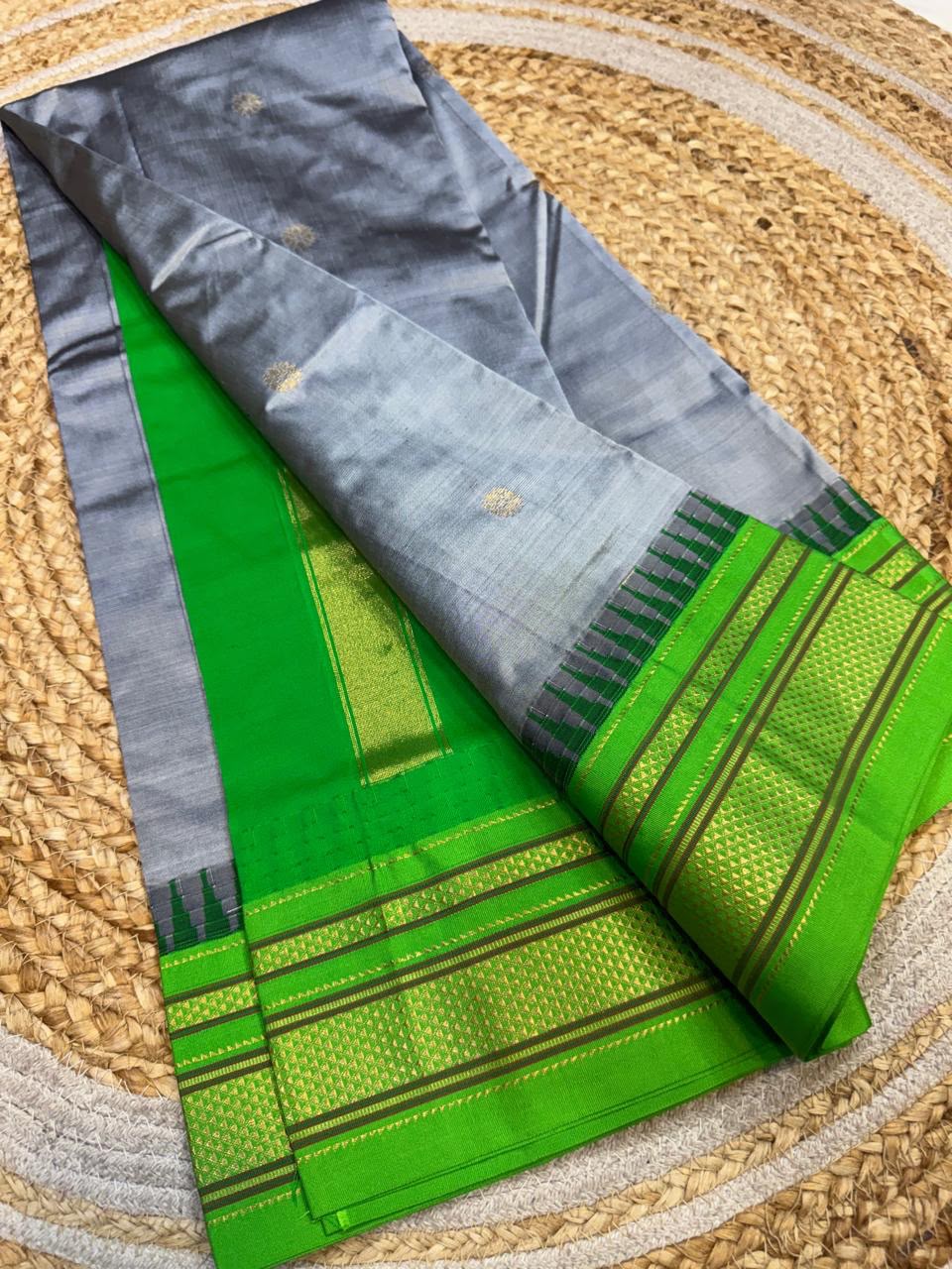 *All New Colours* 

*Exclusive silk ilkal saree*
*Pure silk korvai temple border* with *body butta* design superior quality ilkal saree & contrast blouse 
6.10mtrs length 
Full body pure silk 
Border, pallu & blouse semi silk
