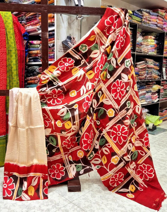 Bakyara | Murshidabad Silk Batik Sarees