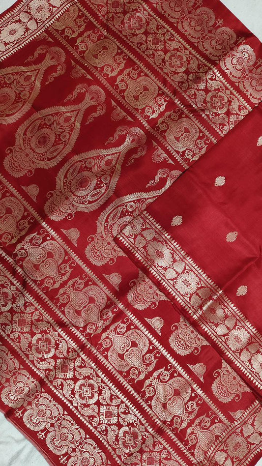 Balusweta | Meenakari baluchari saree