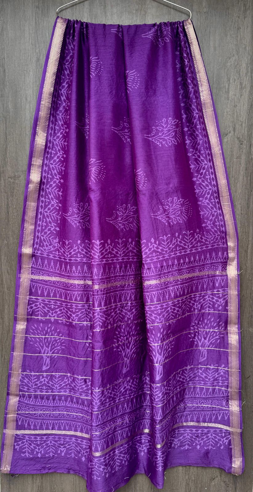 Seth | Block printed Maheshwari Silk Saree