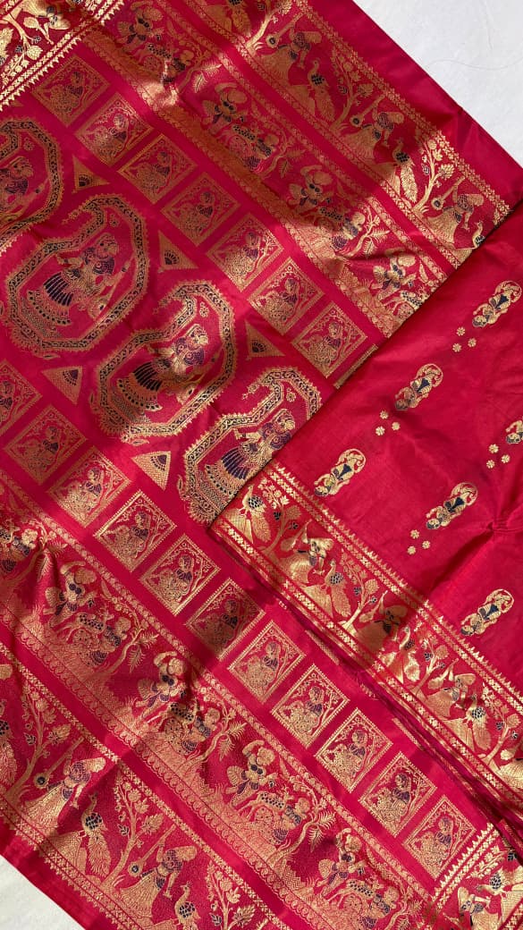 Swarnachari saree.
With silkmark.
Material silk with bp.