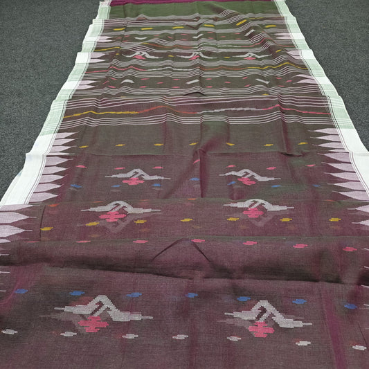 Authentic handloom 
monipuri cotton saree
With bp
