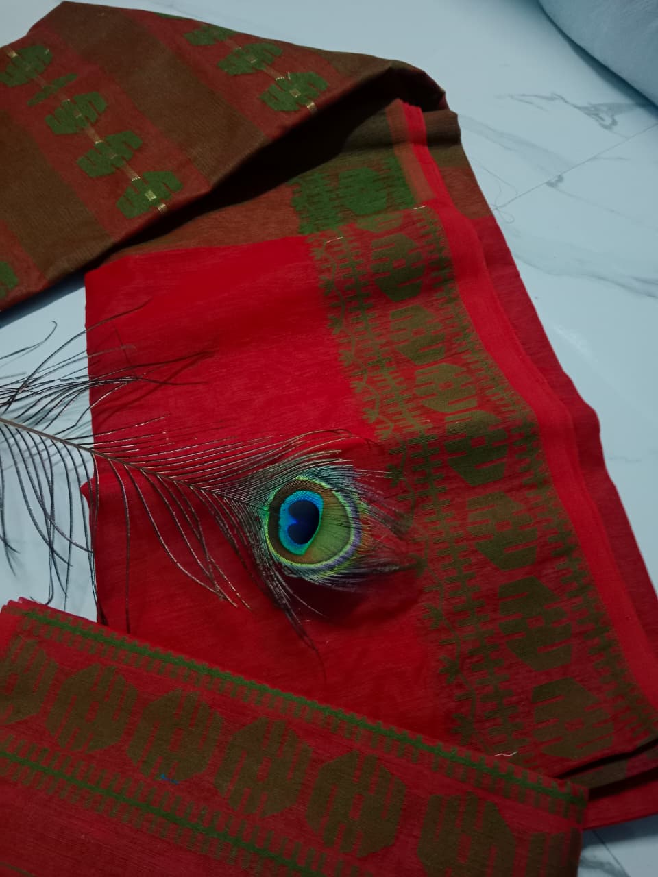 Jamron | Soft Cotton Jamdani Saree