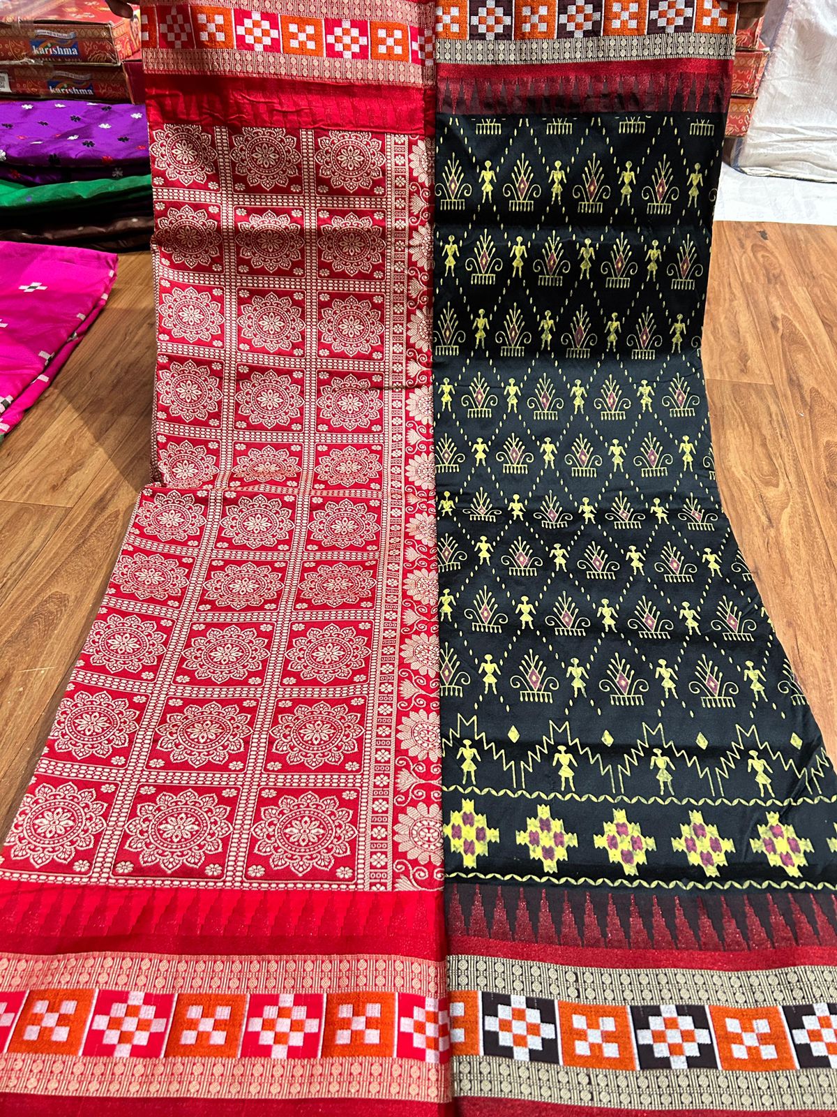 Bana |Bomkai saree in papa silk