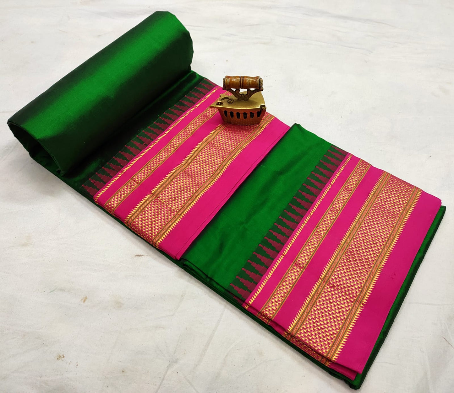 Celina-ilkal-pure-silk-saree | Plain Ilkal Pure Silk Saree