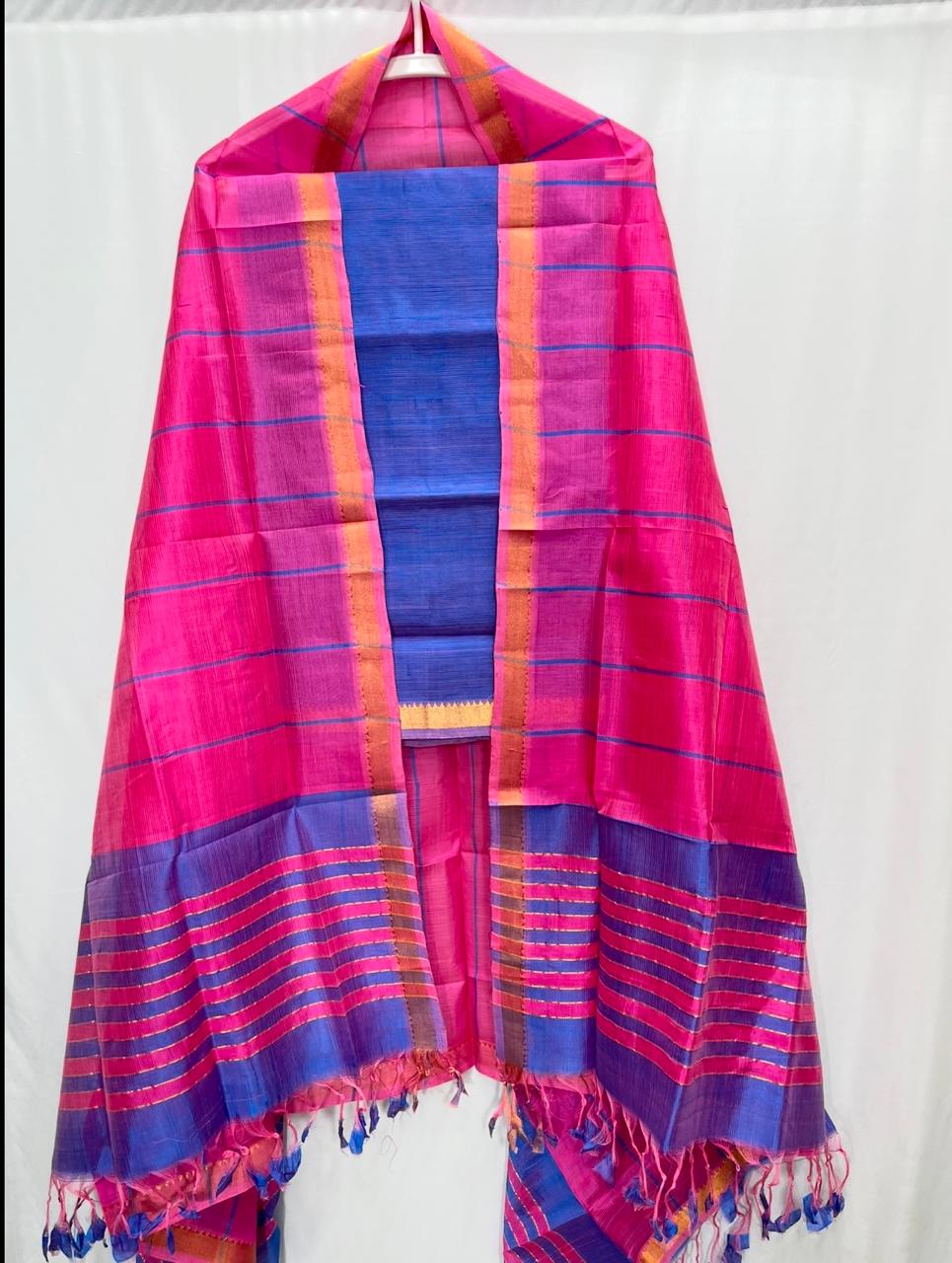 Ferozena | Mangalagiri-Pattu-Dress-Material