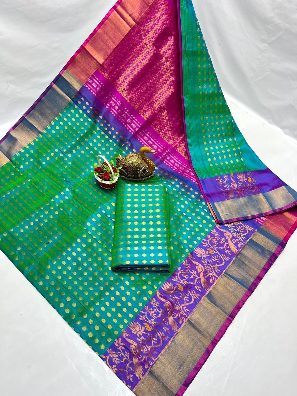 Uditi | Uppada Pattu Saree with all over buttis