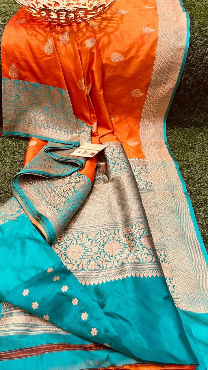 Roshni-katan-silk | Banarasi Sarees in Katan Silk