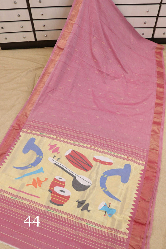 Oprita | Cotton Handloom Paithani Saree