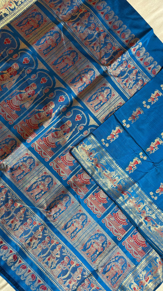 Swarnachari Saree, Silk with blouse piece with silkmark