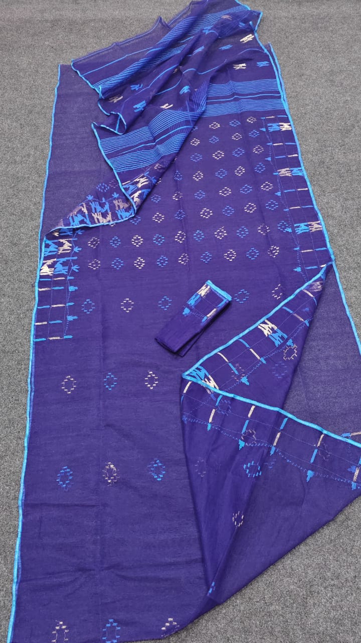 Dimple | Cotton Silk Dhakai Saree