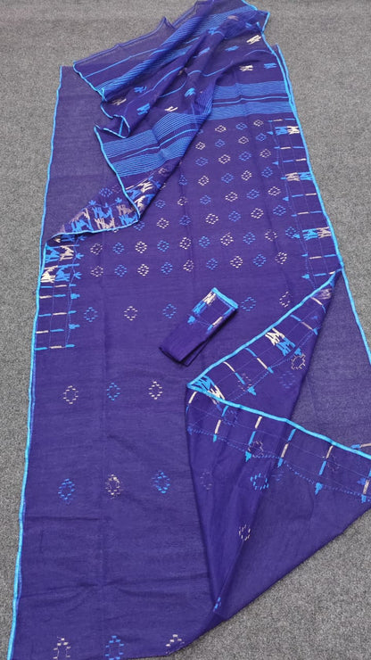 Dimple | Cotton Silk Dhakai Saree
