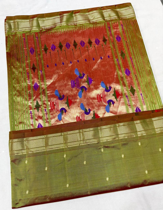 Seyonita | Pure handloom silk paithani