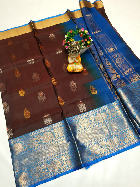 🌹uppada pattu🌹
💐🌹 Kanchi border Kalanjali buta sarees 
 🌹Good quality 💐👌👌👌
 Fabric: uppada pattu/pattu 💐💐