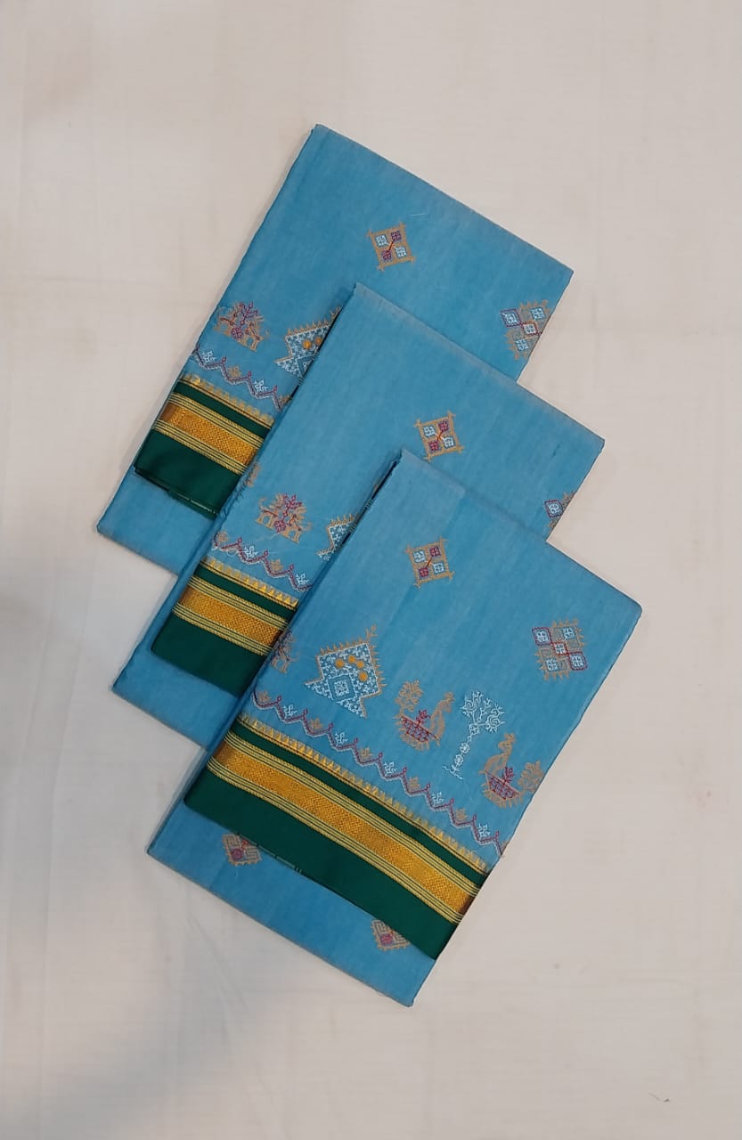 Sharif | Karnataka Kasuti work saree