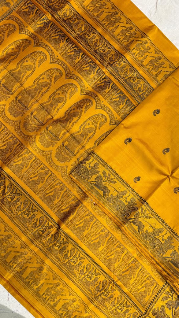 Baluchari sarees.
Material silk with bp.
With silkmark.