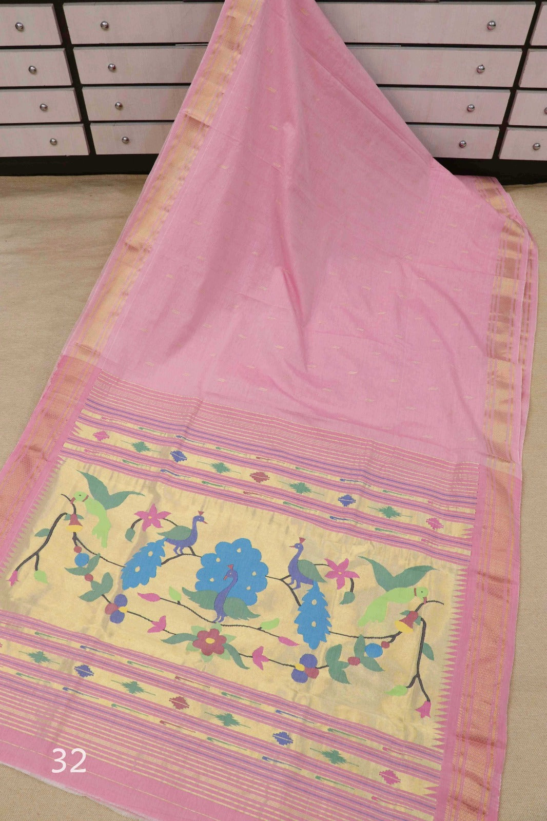 Sakshi | Cotton Handloom Paithani Saree