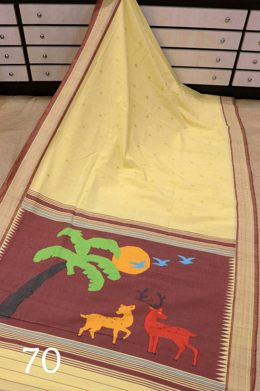 Elpani | Cotton Handloom Paithani Saree