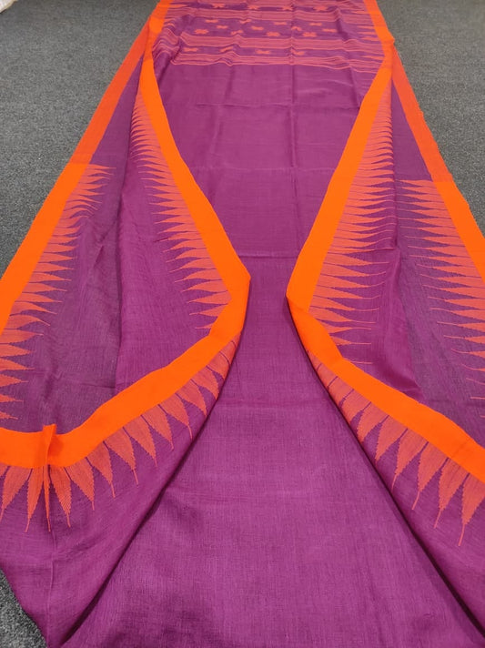 Handloom manipuri cotton saree
With bp