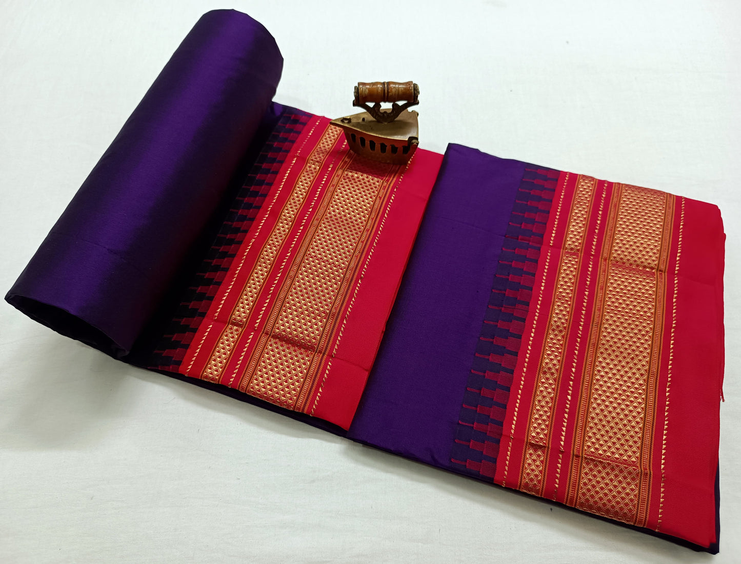 Deepa-ilkal-pure-silk-saree | Plain Ilkal Pure Silk Saree