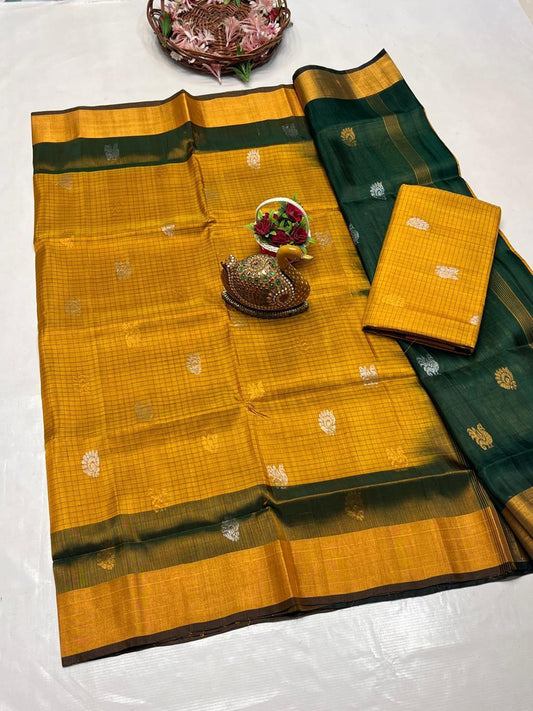 🥻UPPADA PATTU NEW 
  CHEKS BUTA
  SAREES 👌👌          