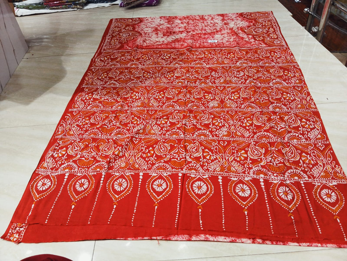 Cotton sorutuli handbatik saree with bp